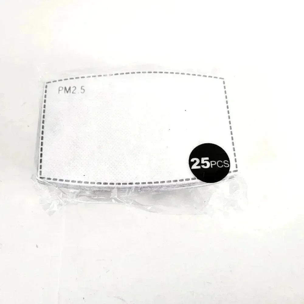 PM2.5 Activated Carbon Filter Inserts New Refills For Reusable Face Mask 20 Pcs